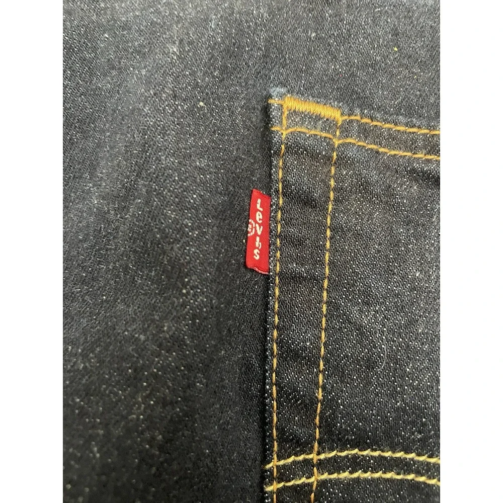 NEW Levis 550 Relaxed Stretch Tapered Jeans Mens 44x30 Blue Big & Tall Dark Wash